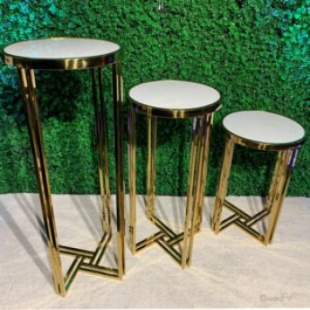Gold Madison Tables – Set of 3