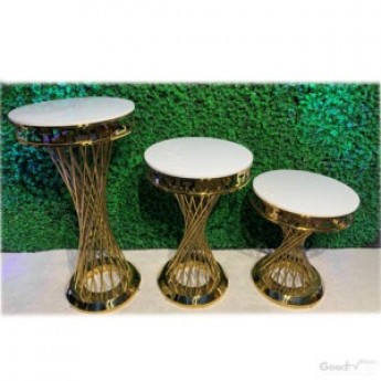 Gold Athena Tables – Set of 3