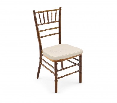 Chiavari Chair – Fruitwood (Ivory Cushion) Special Seating