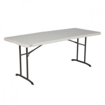 6' Rectangular Table (fits 6 – Max 8 person) – Folds in Half