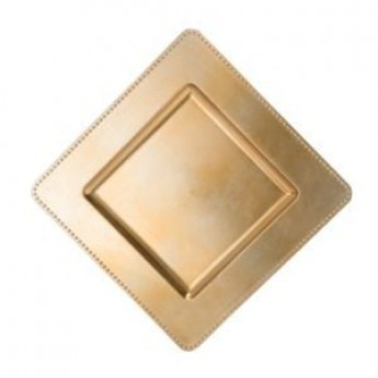 Gold Square Charger – 13