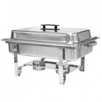 Chafer, Full Size 8 qt Welded Stainless Steel – No Sterno Included
