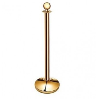 Stanchion – Brass Plated (rope is not included)