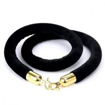 Black Velvet Stanchion Rope (stanchion is not included)