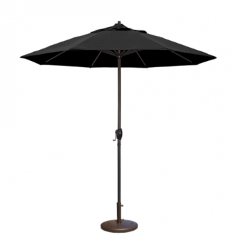 Market Umbrella Black 9' include heavy base (85 lbs) setup included!