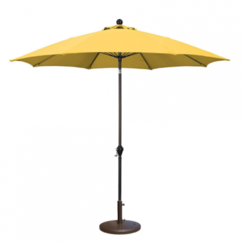 Market Umbrella Yellow 9' include heavy base (85 lbs) setup included!