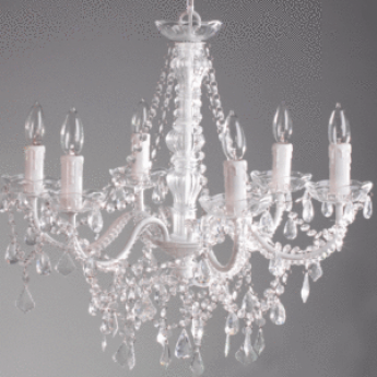 Chandelier White and Crystal – 22