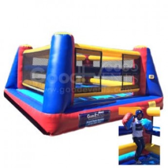 RR – Boxing Ring with 2 sets globes and 2 helmets 17x17x8'. (We don’t install on dirt or similar)