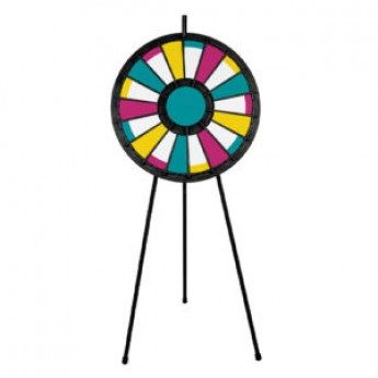 Prize Wheel – 18 Slot Blk with Floor Stand 31 inches