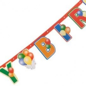 Party – Letter Banner 7ft long Happy Birthday