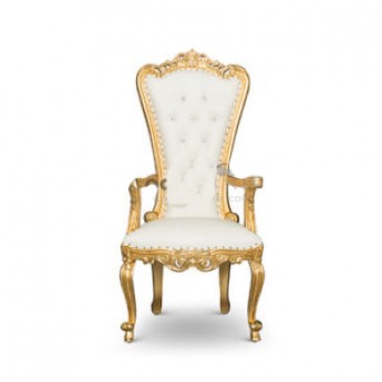 Throne Chair GOLD Petit – Special Events, Rental price is for each