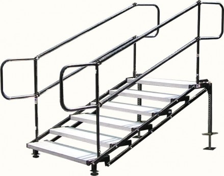 Stairs – 8 Steps to use for 3' and up high platforms (Installation Included)