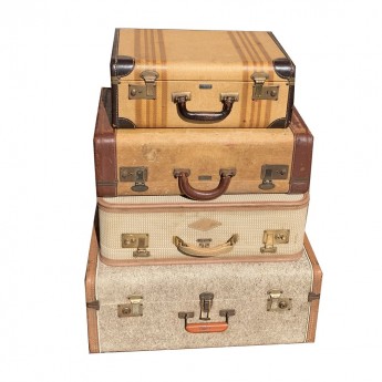 Vintage Suitcase Decor Prop