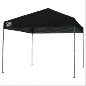 10' x 10' Pop Up Tent/Canopy Light Duty Black Straight Leg – Include Installation & 4 Sand Bags/Stakes For Safe Tie Down Equipment