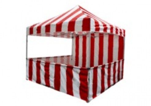10' x 10' Pop Up Carnival Tent/Canopy Light Duty – WITH WALLS