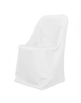 White Cover for Standard Folding Chairs – Poly
