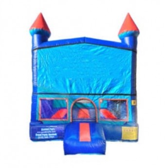 M3 – Mini bouncer BlueRed 10'x10' – with basketball hoop, add any front theme specify in notes