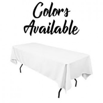 Ground Length Tablecloth for 6' tables – Poly 90 x 132 in.
